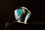 urushi art jewelry/black opal